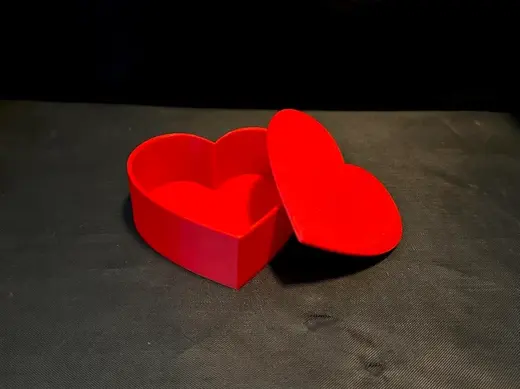 Small Heart Shaped Box & Lid