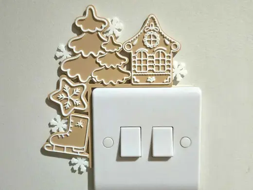 Gingerbread Christmas Light Switch Corner