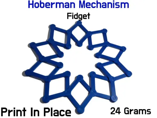 Print In Place 10 Point Hoberman Mechanism Fidget