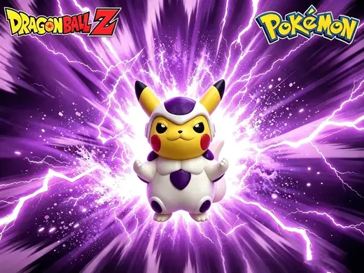 宝可梦x龙珠联名,无AMS全分件皮卡丘cos弗利萨变装,Pikachu cosplay Frieza