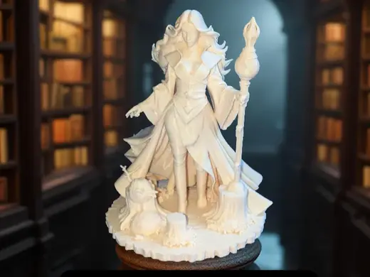 female human sorceress miniature