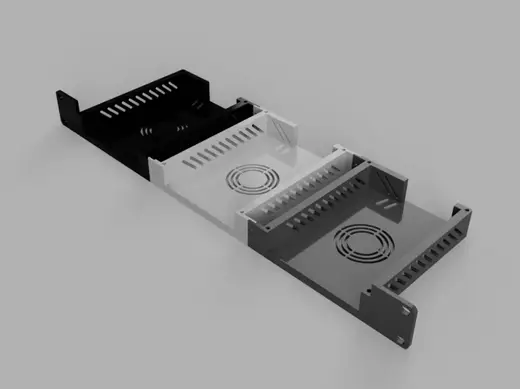 19" Rackmount Triple 3.5" HDD Holder