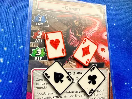 Marvel Champions: Gambit Power Card Tokens