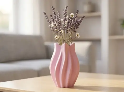 Tulip Bloom Decorative Vase – 120mm, No Supports