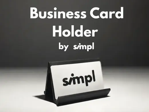 Business Card Holder | Minimal Desk Organizer