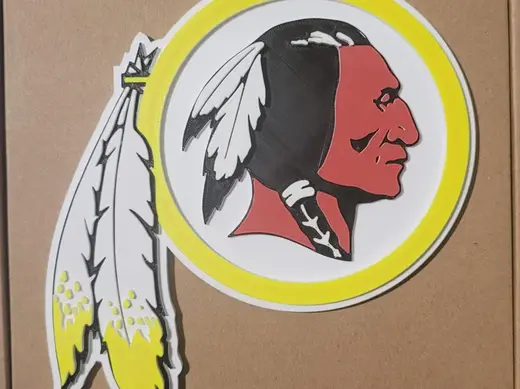 WASHINGTON REDSKINS 3D Logo 180mm series
