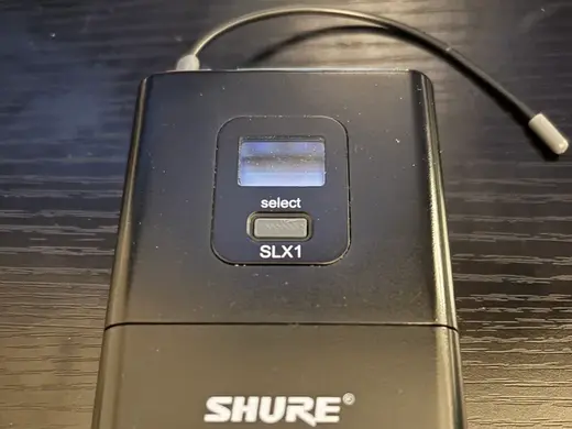 Shure SLX1 Wireless Microphone Select Button