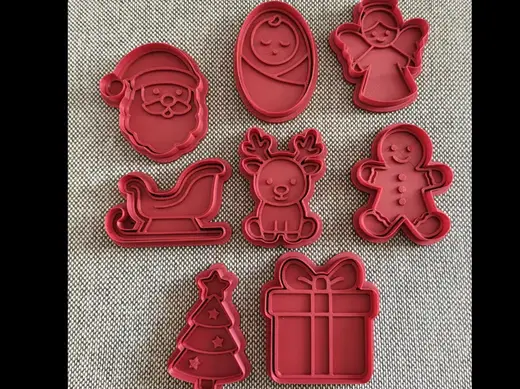 Cookie cutter big christmas set - 8 pieces