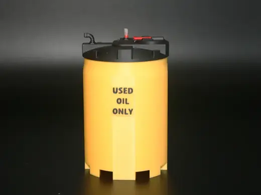 Miniature Used Oil Drum for diorama, scale 1:18