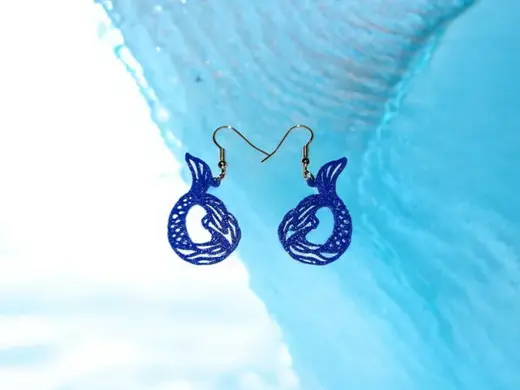 Mermaid tail earrings