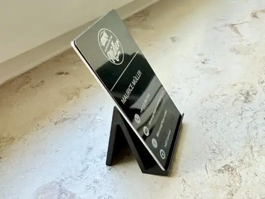 Visitenkartenhalter für Hochformat-Karten