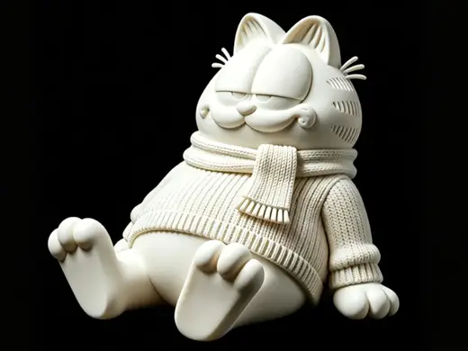 Mafia Cat: Easy-Support Matte Phone Stand Toy
