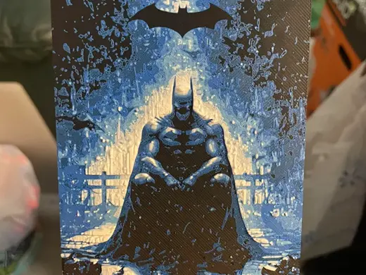Batman in the Rain Hueforge