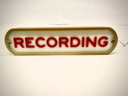 Recording Vintage Sign