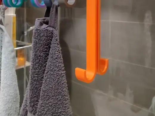 Towel hook (with text) / Duschhaken (mit Text)