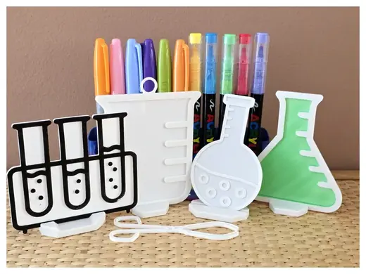 Lab Science Equipment DIY Coloring Pack 1 NO AMS