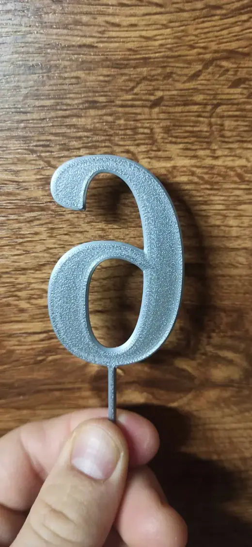 Cake Number topper - dort cisla 6