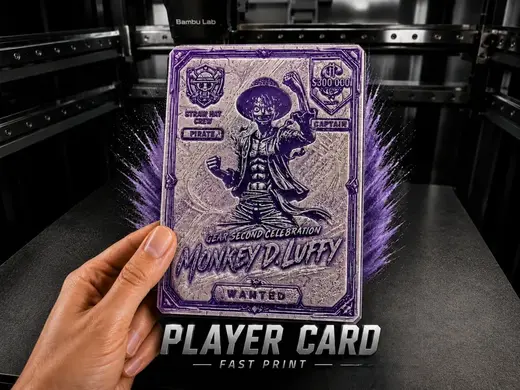 Monkey D. Luffy One Piece Player Card