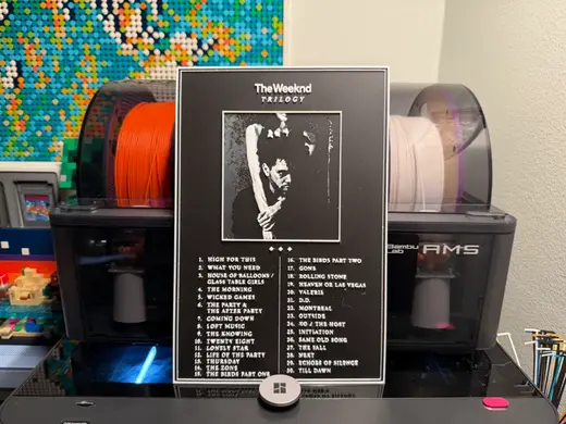 The Weeknd - Trilogy Album HueForge with songs