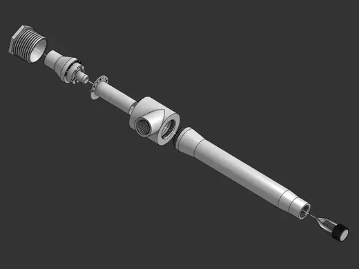 Ranque-Hilsch Vortex Tube Cooler (Maxwell's Demon)