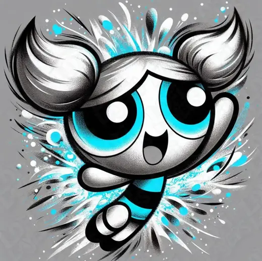 Bubbles (Powerpuff Girls) Hueforge