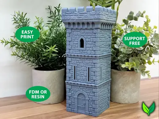 Castle Tower – Support-Free 28mm Terrain