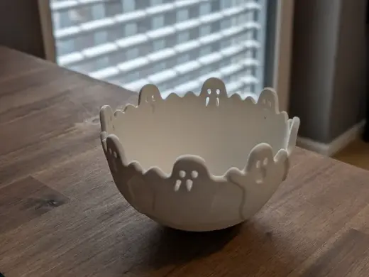 Ghost Party Bowl – Halloween Candy Dish
