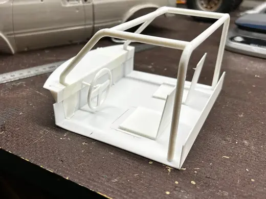 RC Scale Crawler 2 seat interior with roll cage