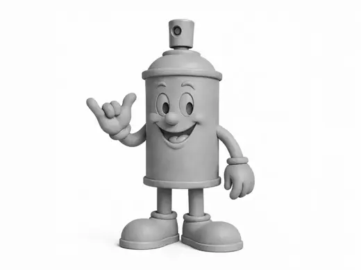 Shaka Spray Can Figurine | Graffiti Art Toy