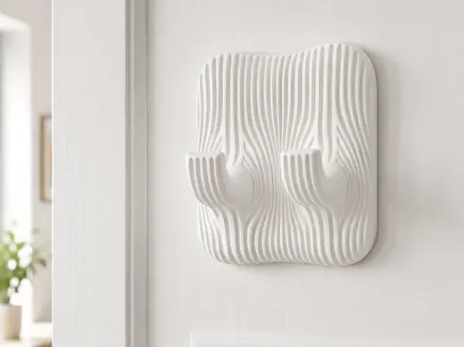 Modern double hook with holes/ without holes