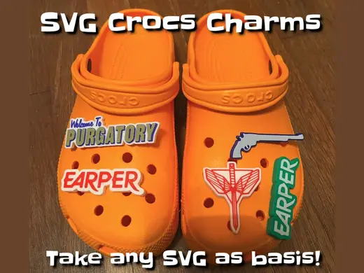 SVG Crocs charms / earper jibbitz