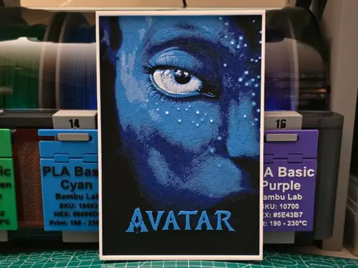 Avatar Movie Poster - Hueforge Art