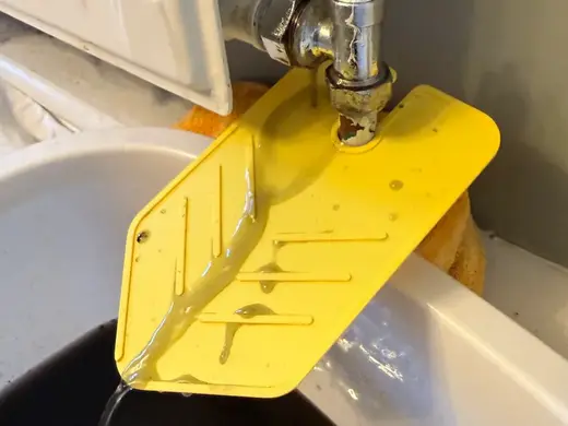Radiator Drain Guide - Diverting Collar