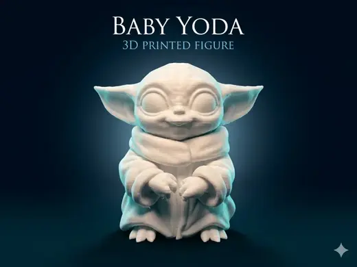 Baby Yoda – Cute 3D Printed Figure