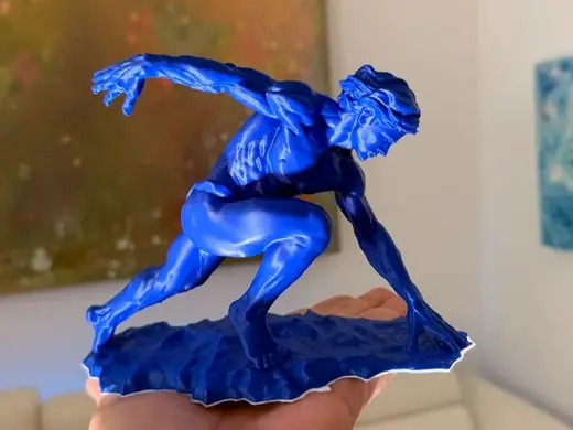 Muscle man . Anatomic muscle gladiator. sculpture