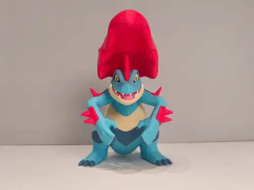 宝可梦 第二世代 #0160.1 超级大力鳄(Mega Feraligatr)多色模型