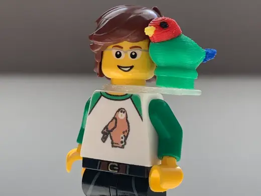 Brick Bird Shoulder Perch