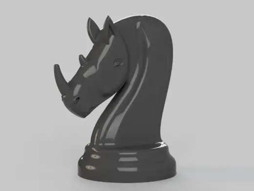 Rhino pawn for boardgames