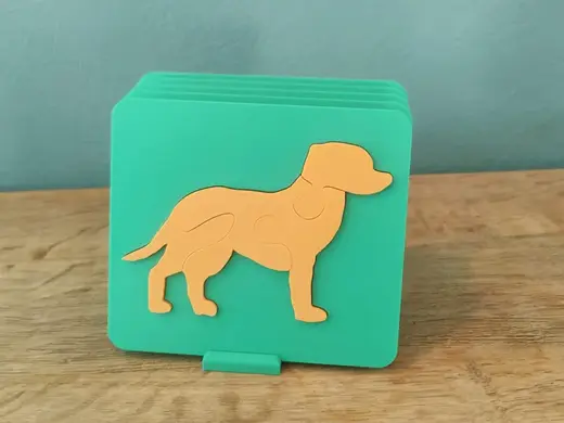 Dog silhouette puzzle