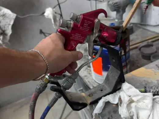 Paint sprayer holder