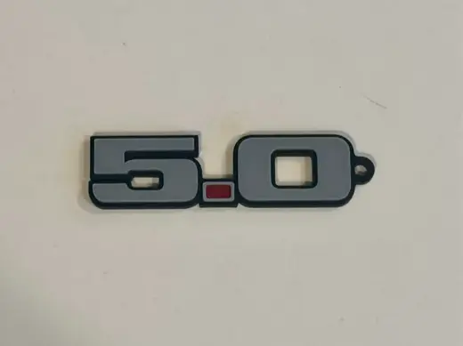 5.0 Fox Body Mustang Emblem Keychain