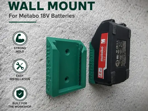 Metabo 18V Wall Battery Holder