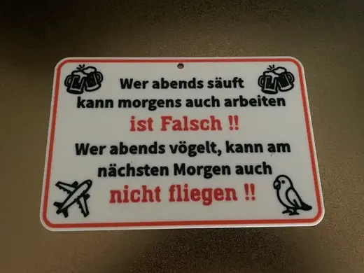 Lustiges Schild/Lustige Schilder Party Schild Bar