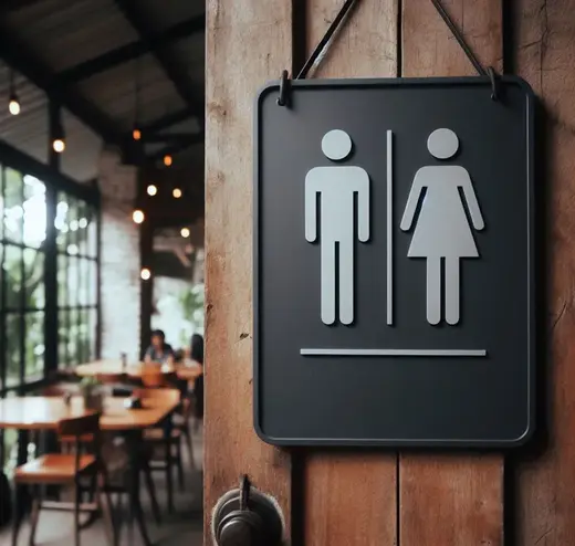 Toilet Door Sign