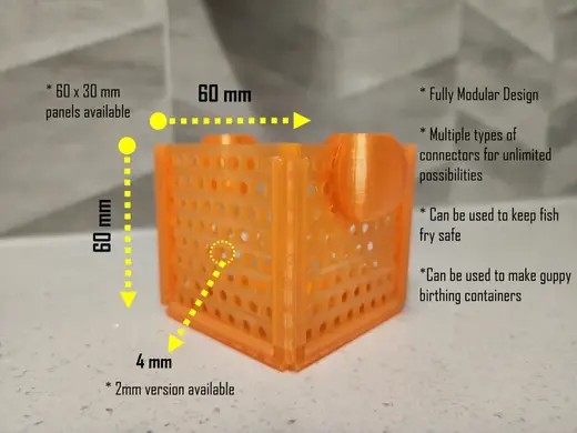 Modular Floating Fish Fry Isolator