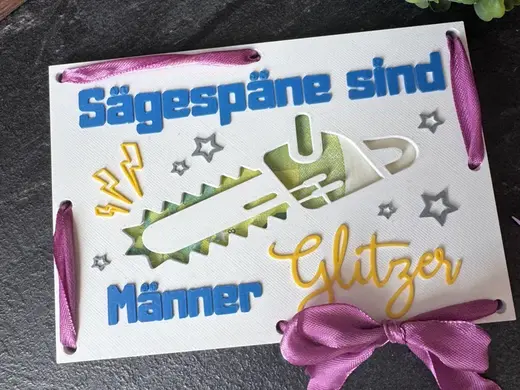Geldgeschenk Männer Glitzer