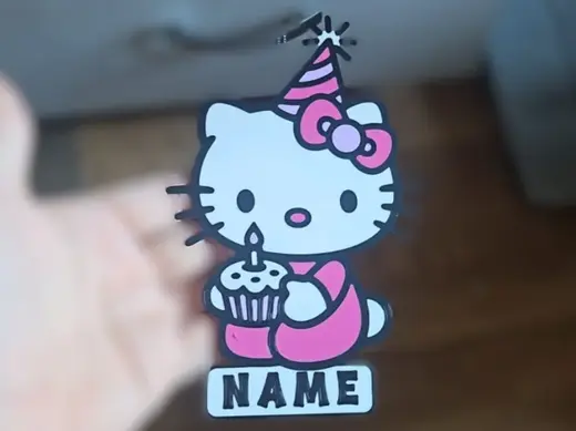 hello kitty Happy Birthday cumpleaños - tu nombre