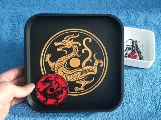 汉代青龙纹瓦当纹“大汉龙纹 冰箱贴,挂饰,钥匙扣,托盘,旗帜