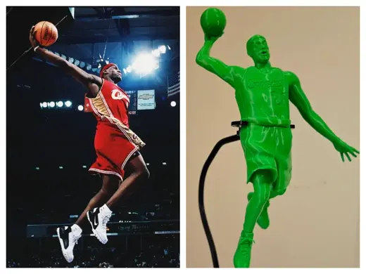NBA手办系列 骑士 勒布朗·詹姆斯 战斧扣篮(一体打印/分件打印/高细节)
