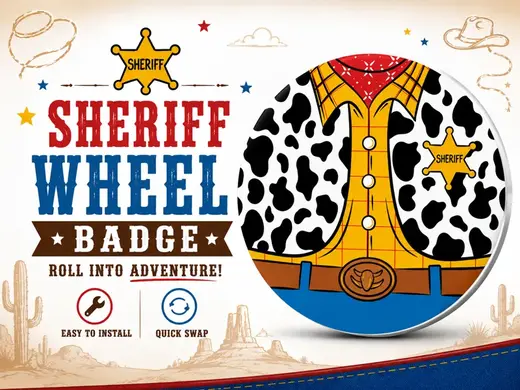 TMT Wheel Badge - Sheriff